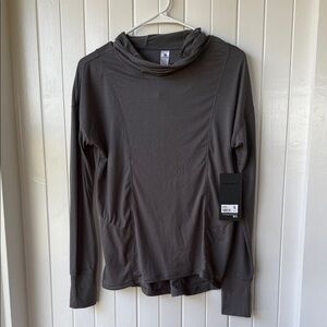 90 degree Charcoal Hooded Layering Castlerock Athletic shirt NWT small